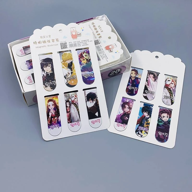 Bookmark Magnetic Clip - 6 Pcs Anime Cute Metal Magnetic