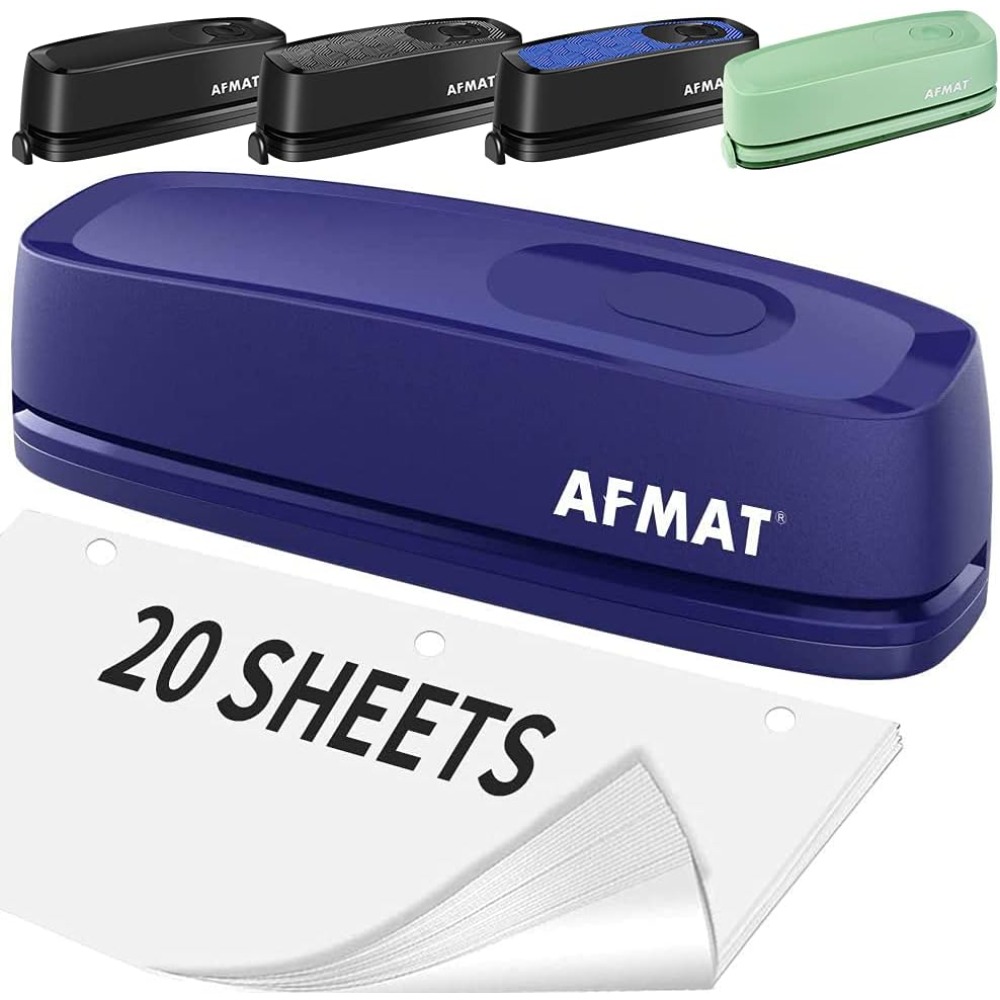 Paper Punch 3 Hole - AFMAT 3 Hole Punch Heavy Duty,