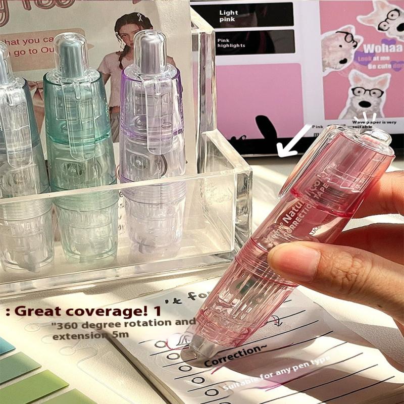 Correction Tape Roller - 360 Degree Rotating Correction Tape Press