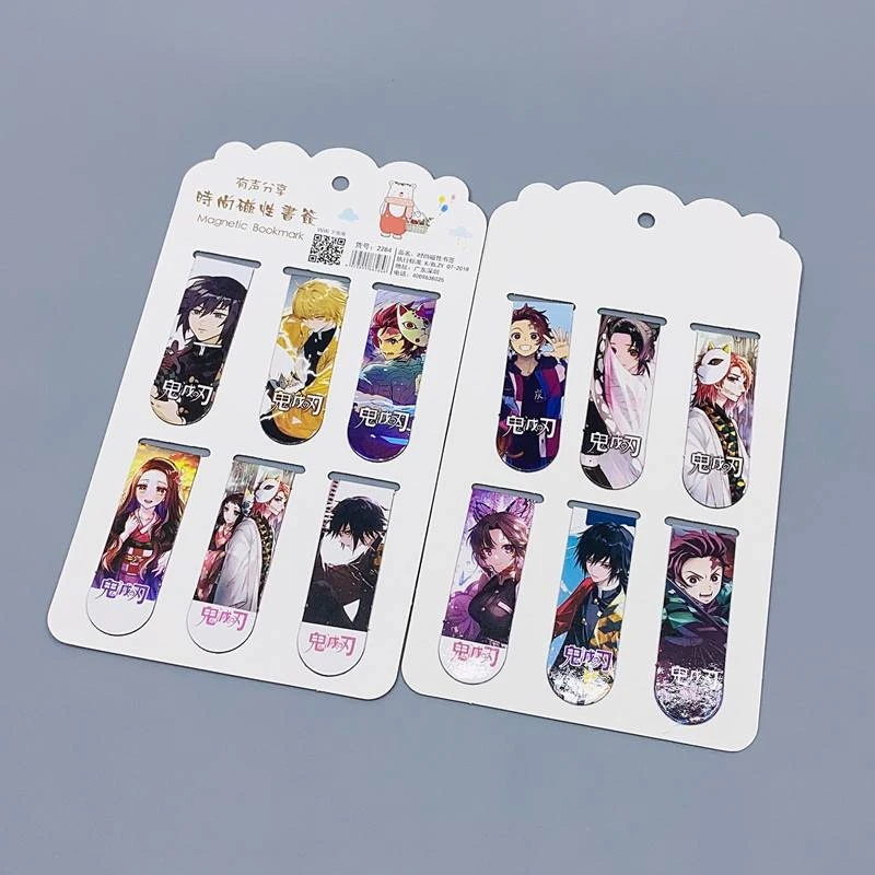 6 Pcs Anime Cute Metal Magneti - Bookmark Magnetic Clip reseña y precio