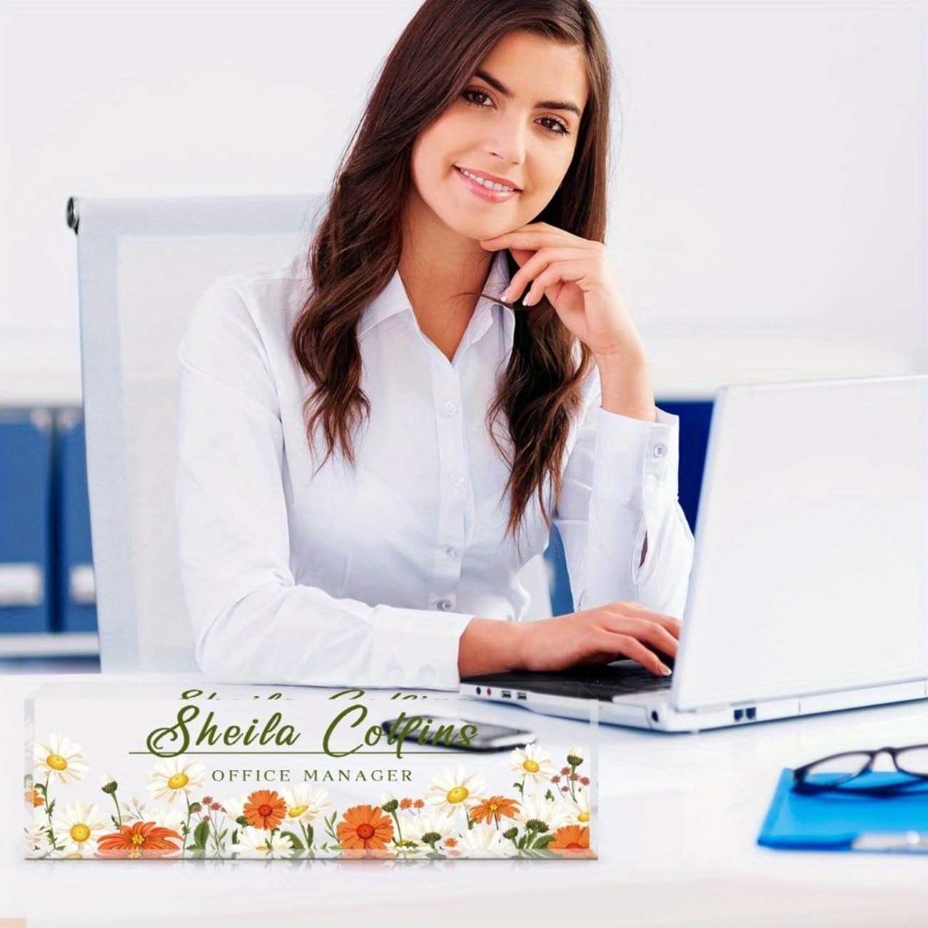 Personalized Acrylic Desk Name - Desk Name Plate reseña y precio