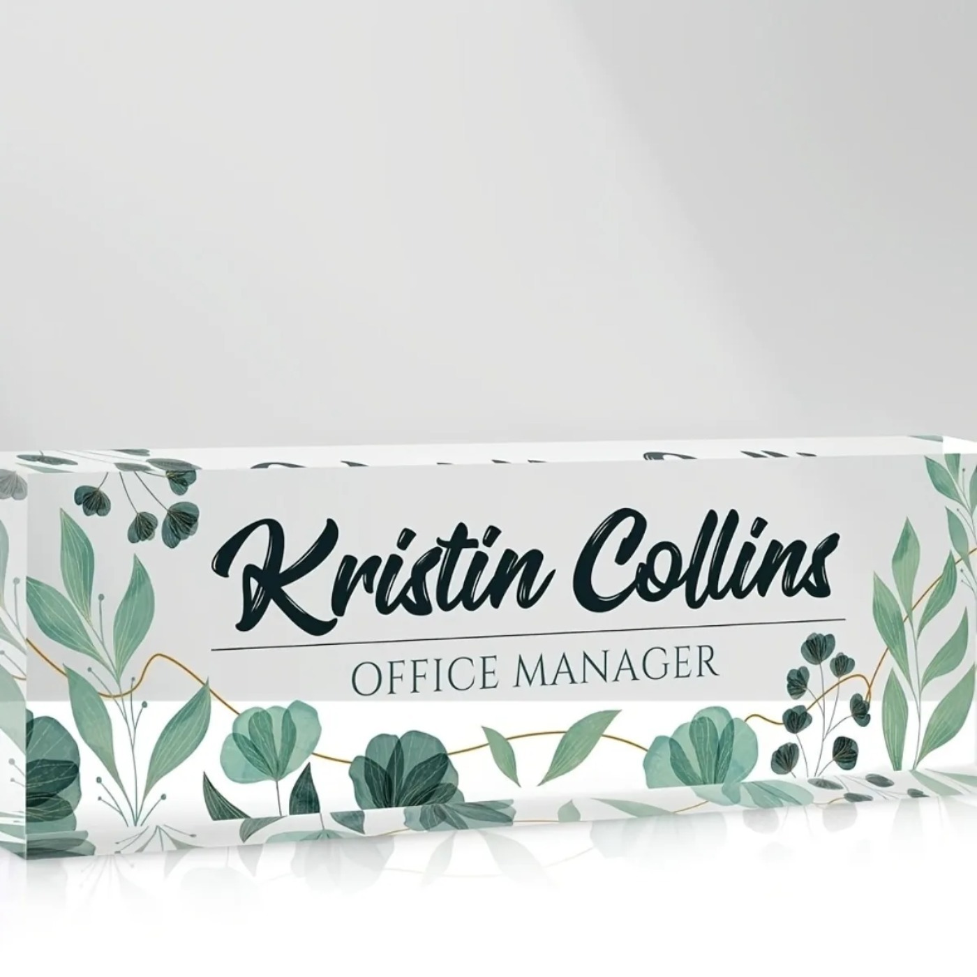 [2D Flat] Personalized Acrylic - Desk Name Plate reseña y precio