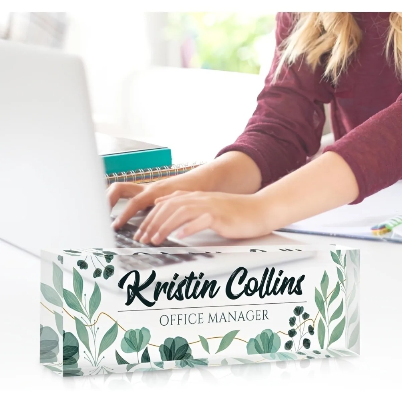 [2D Flat] Personalized Acrylic - Desk Name Plate reseña y precio