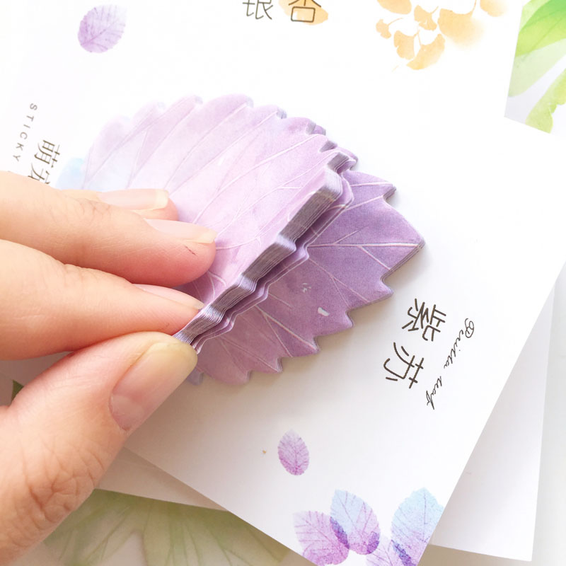 30 Pcs Leaf Sticky notes Plann - Office Stationery Supply List reseña y precio