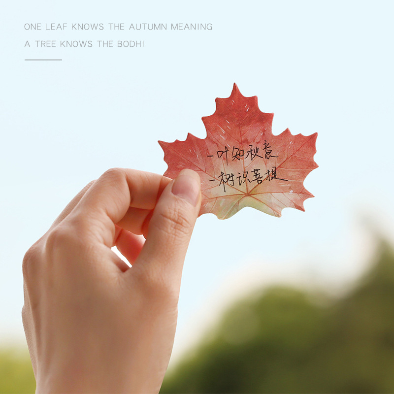 30 Pcs Leaf Sticky notes Plann - Office Stationery Supply List reseña y precio