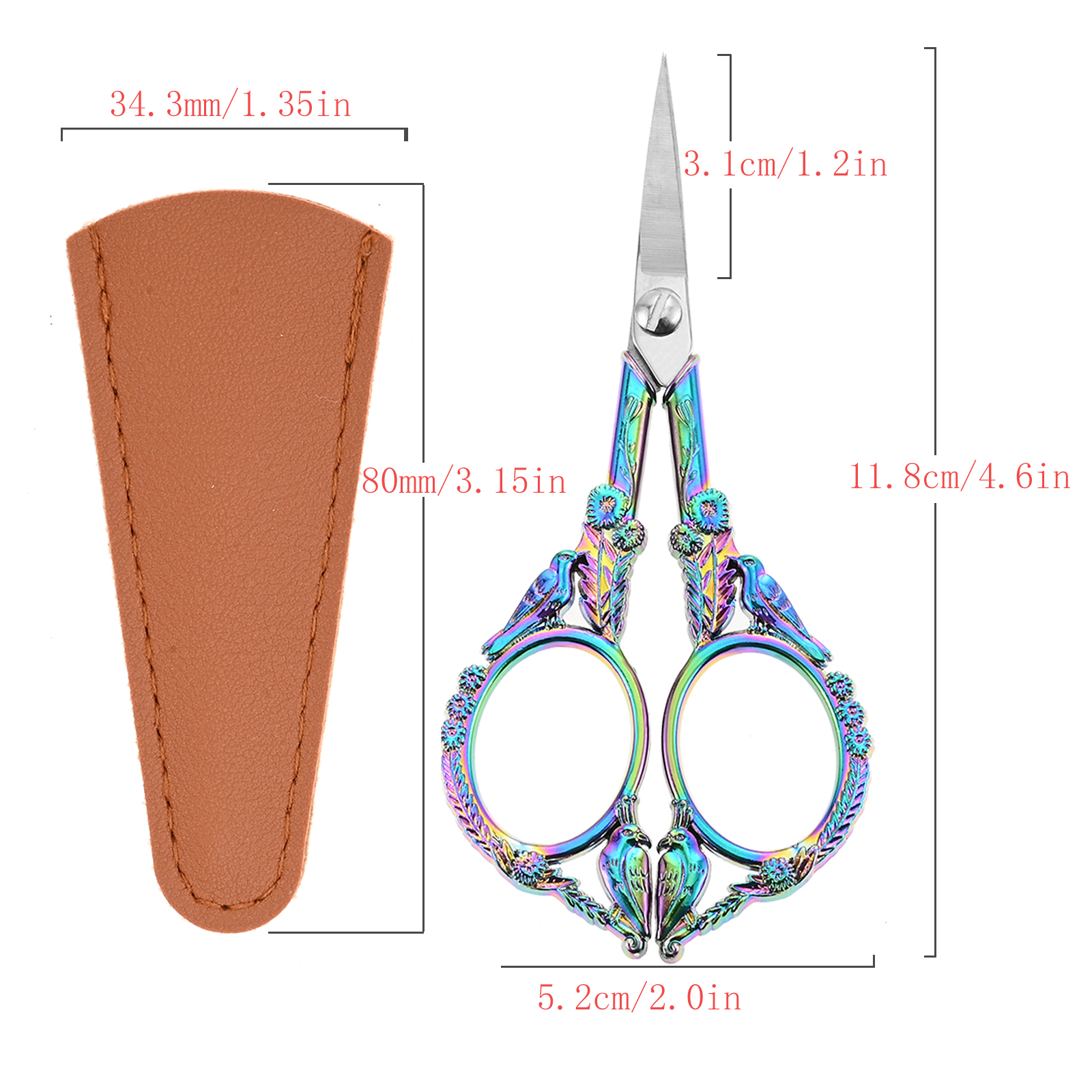 Retro Embroidery Scissors with - Scissors Stainless Craft reseña y precio