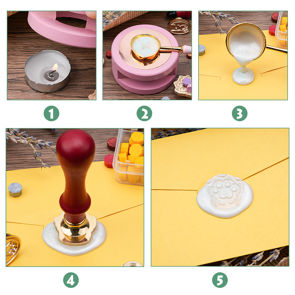 Cat Paw Wax Seal Stamp Kit wit - Wax Seal Stamp Kit reseña y precio
