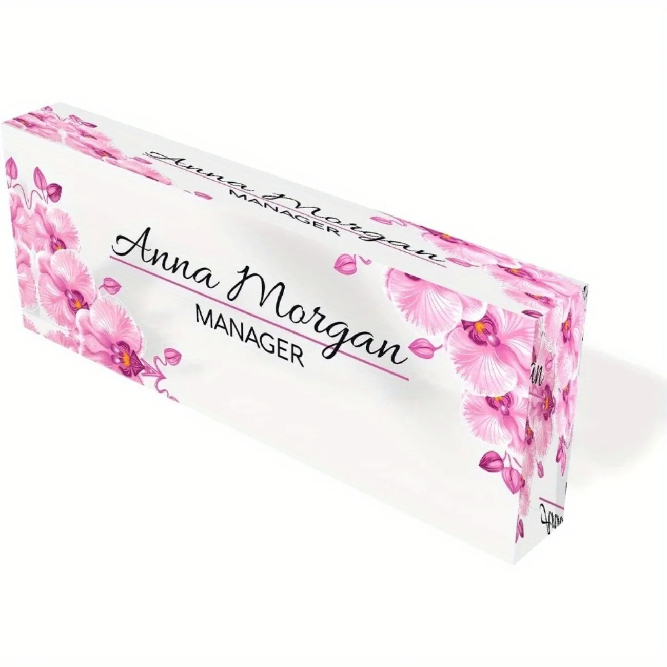 Custom 2D Flat Acrylic Desk Na - Desk Name Plate reseña y precio