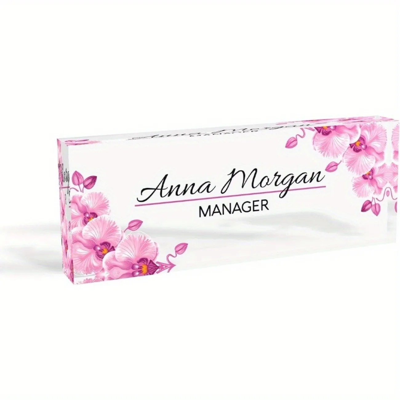 Custom 2D Flat Acrylic Desk Na - Desk Name Plate reseña y precio