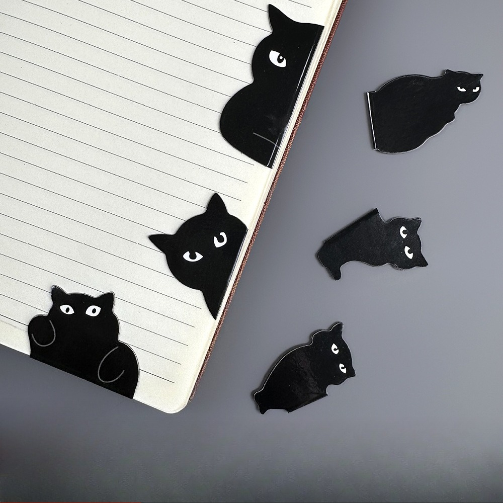 Cute Black Cat Magnetic Bookma - Bookmark Magnetic Clip reseña y precio