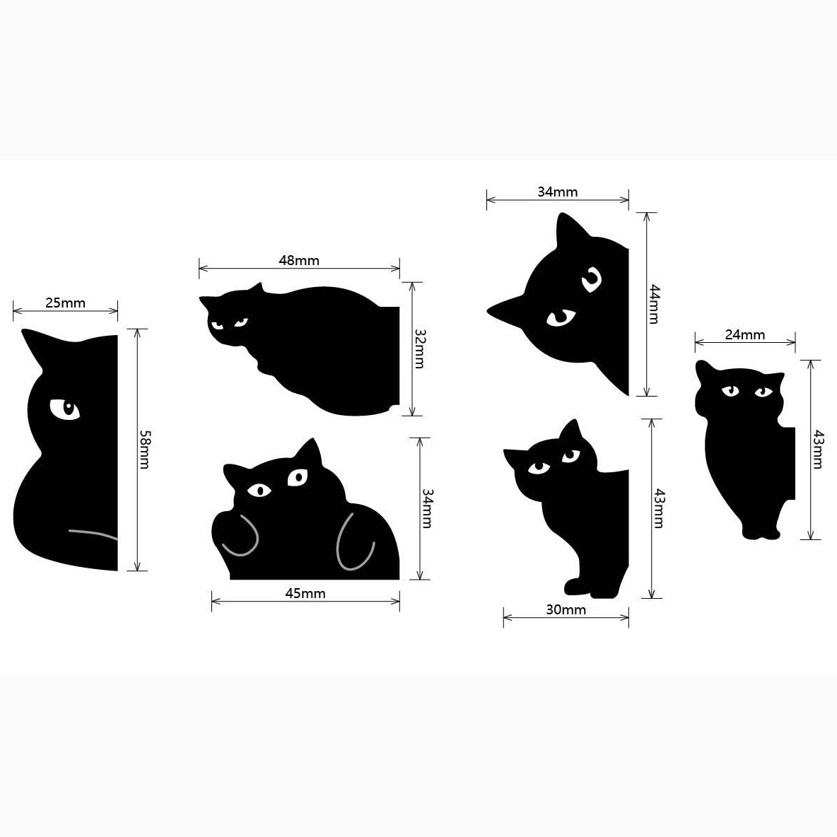Cute Black Cat Magnetic Bookma - Bookmark Magnetic Clip reseña y precio