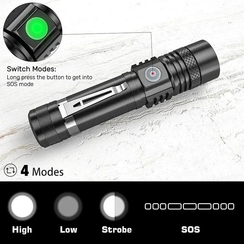 Rechargeable T6 Handheld Flash - Stationery Supply reseña y precio