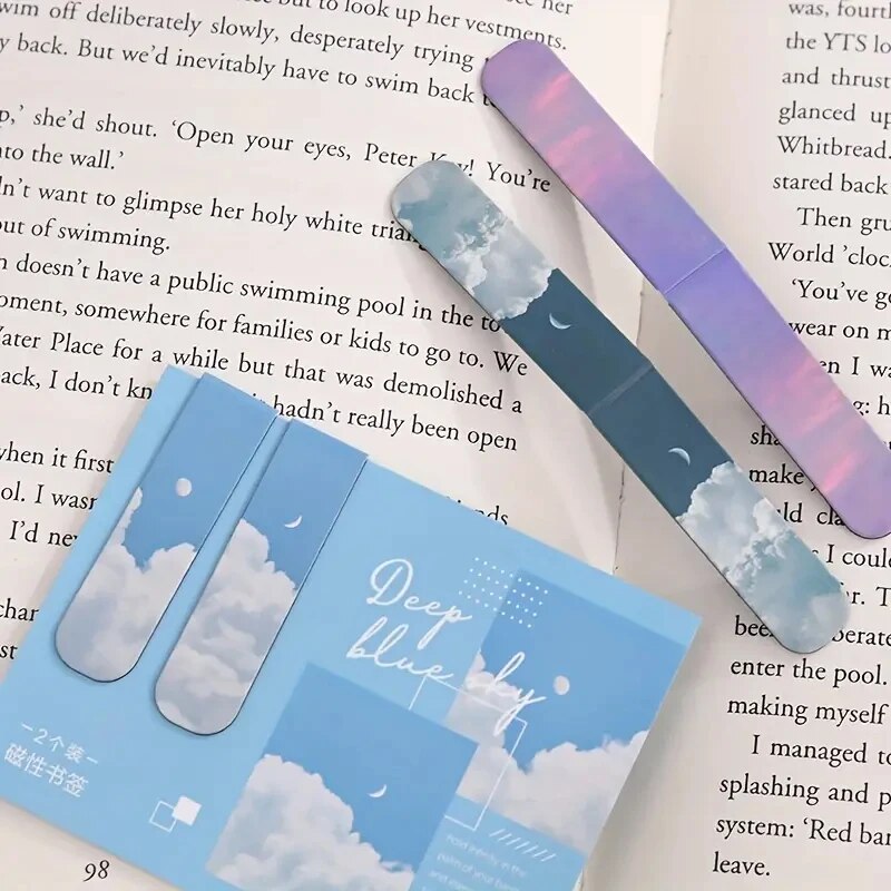 2pcs Fantasy Landscape Themed  - Bookmark Magnetic Clip reseña y precio
