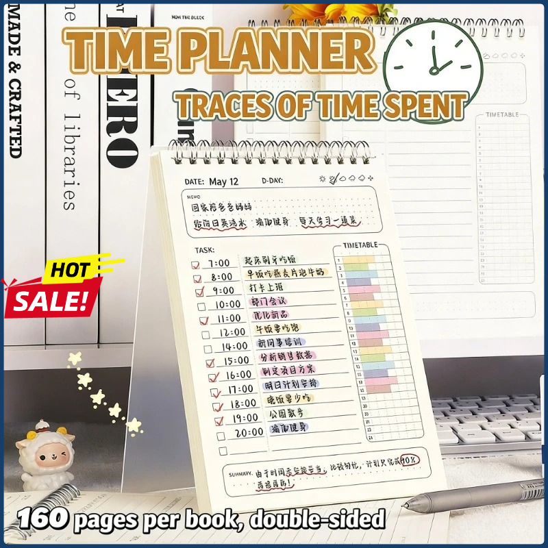 2PCS Planner Agenda Spiral A5  - Office Stationery Supply List reseña y precio