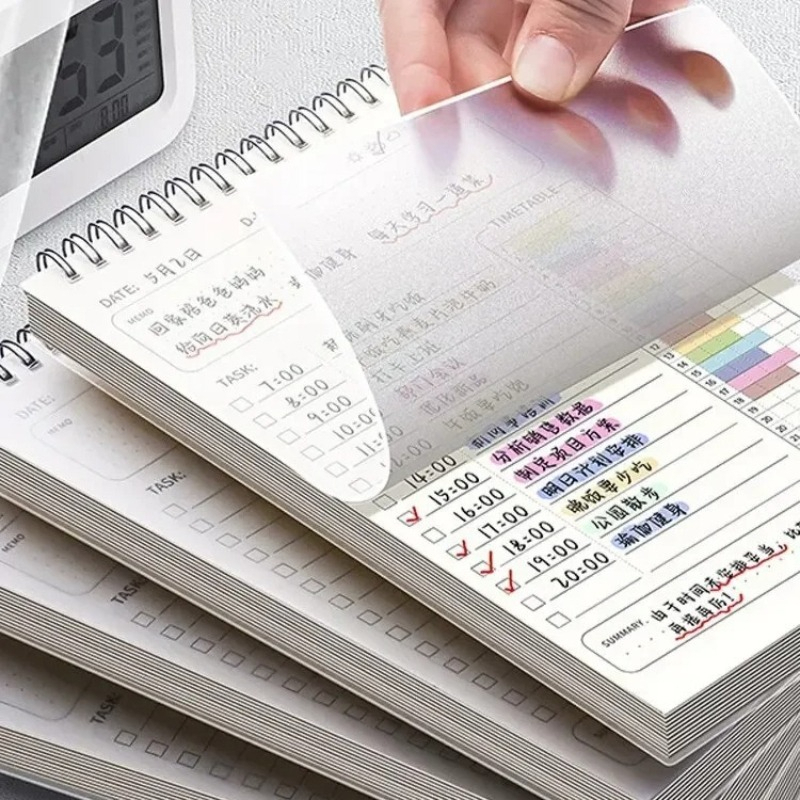 2PCS Planner Agenda Spiral A5  - Office Stationery Supply List reseña y precio
