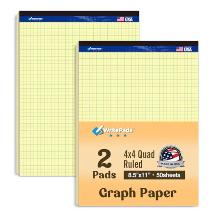 Graph Paper Pads 8.5 x 11, 4x4 - Graph Paper Pad reseña y precio