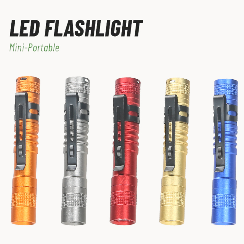 Portable Mini LED Pen Flashlig - Stationery Supply reseña y precio