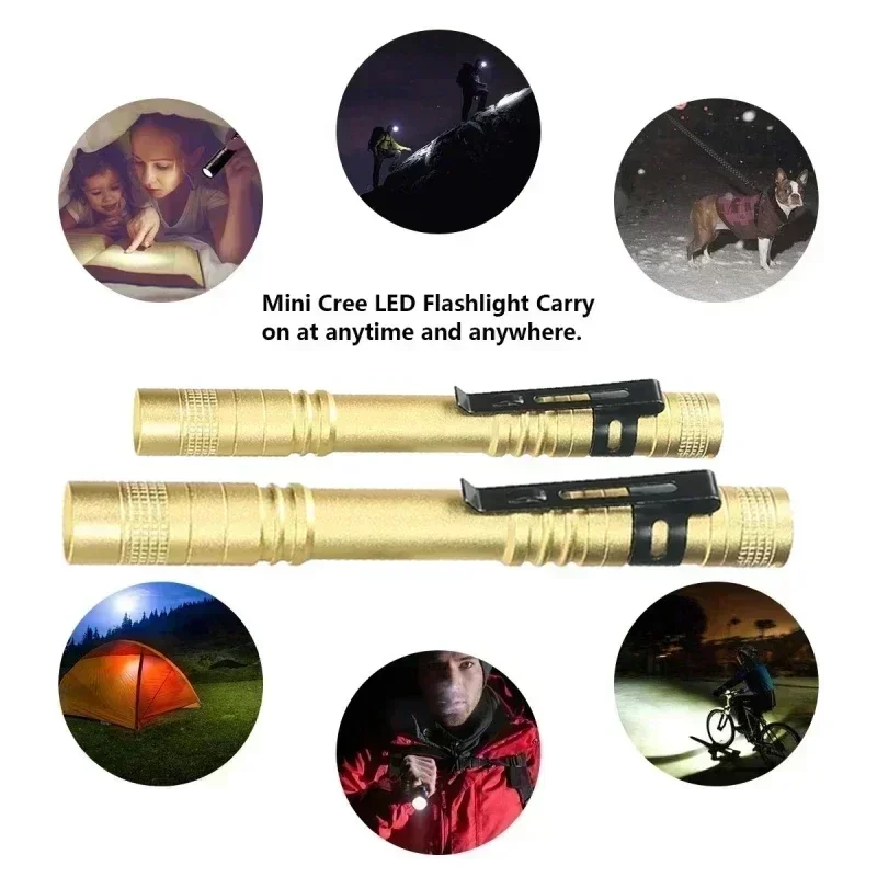Portable Mini LED Pen Flashlig - Stationery Supply reseña y precio