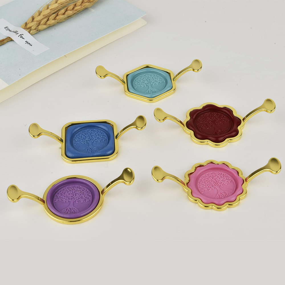 5-Pack Hexagon Square Metal Wa - Wax Seal Stamp Kit reseña y precio