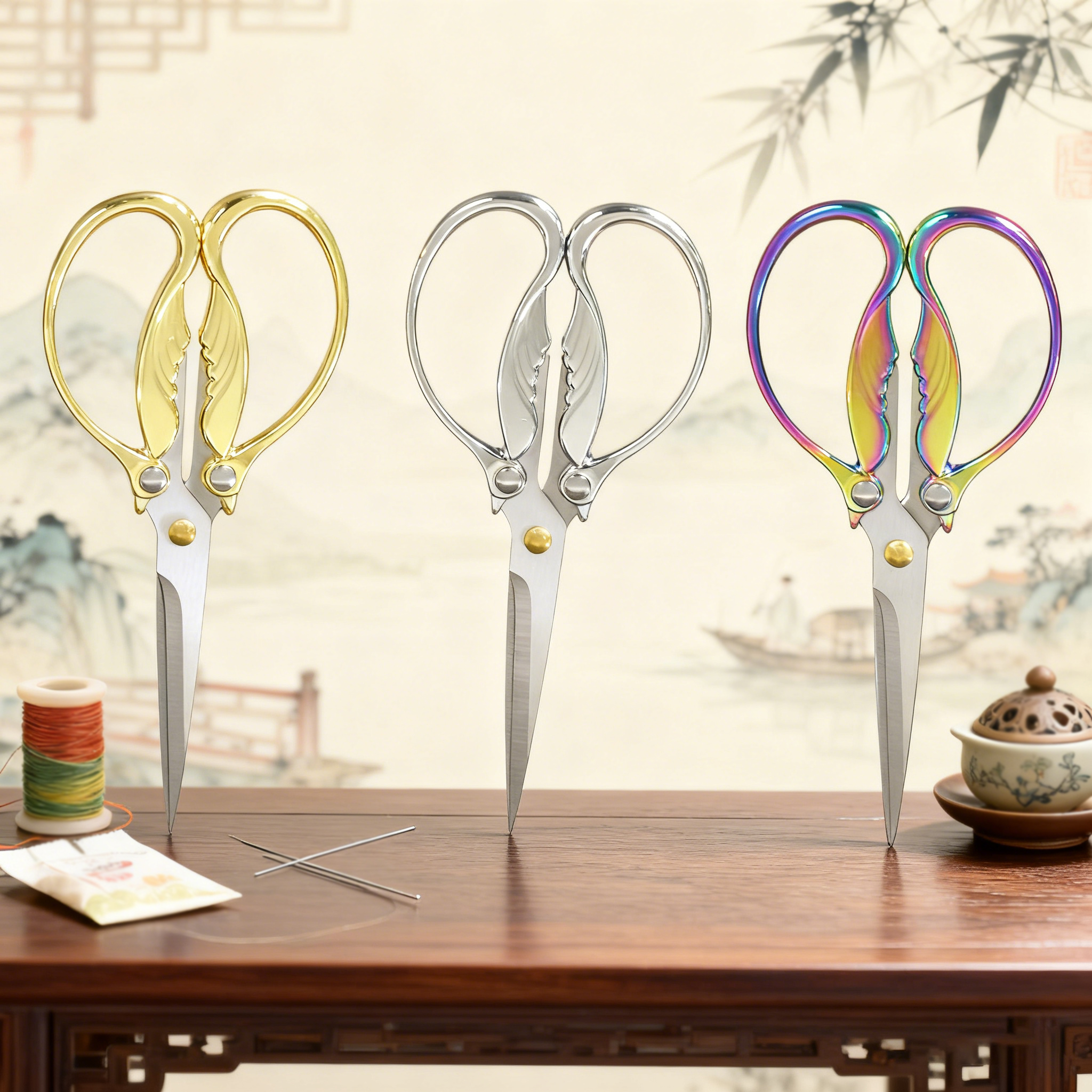 1PC, Vintage Scissors Sewing E - Scissors Stainless Craft reseña y precio