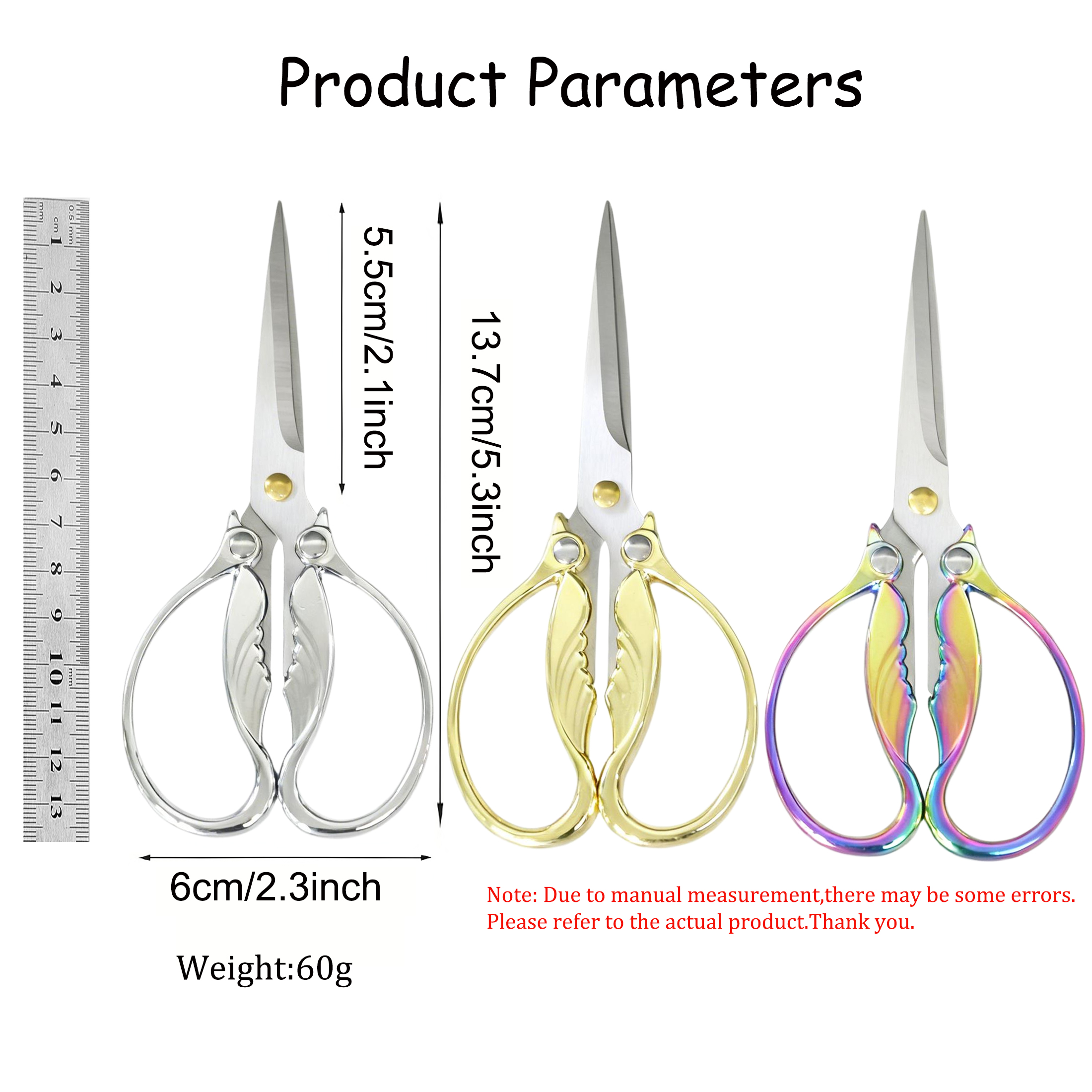 1PC, Vintage Scissors Sewing E - Scissors Stainless Craft reseña y precio
