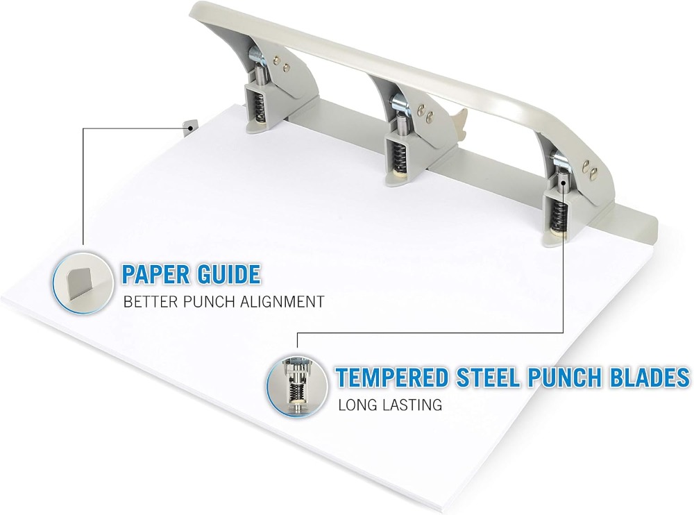Medium-Duty 3 Hole Paper Punch - Paper Punch 3 Hole reseña y precio
