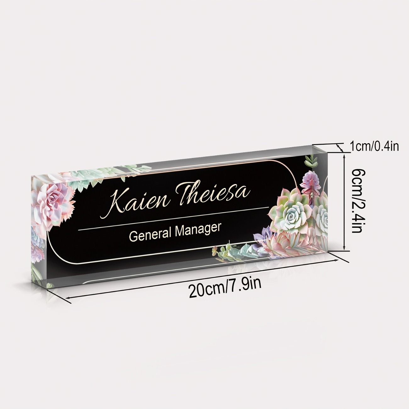 Custom Acrylic Desk Name Plate - Desk Name Plate reseña y precio