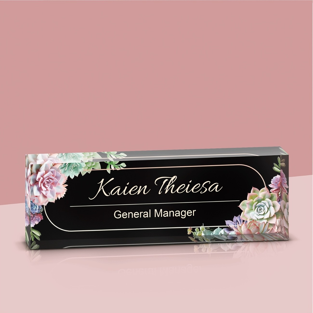 Custom Acrylic Desk Name Plate - Desk Name Plate reseña y precio