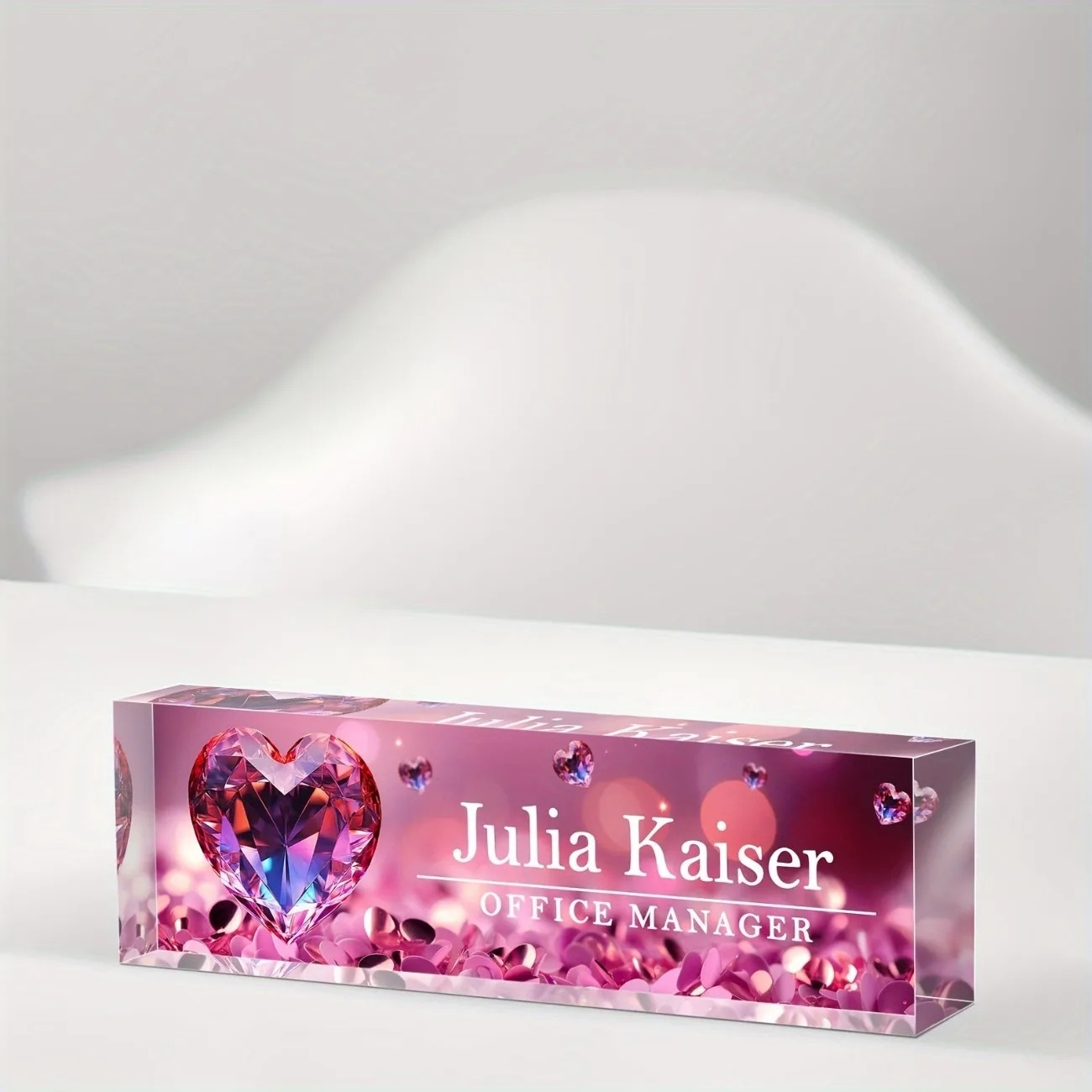 1pc Personalized Acrylic Desk  - Desk Name Plate reseña y precio