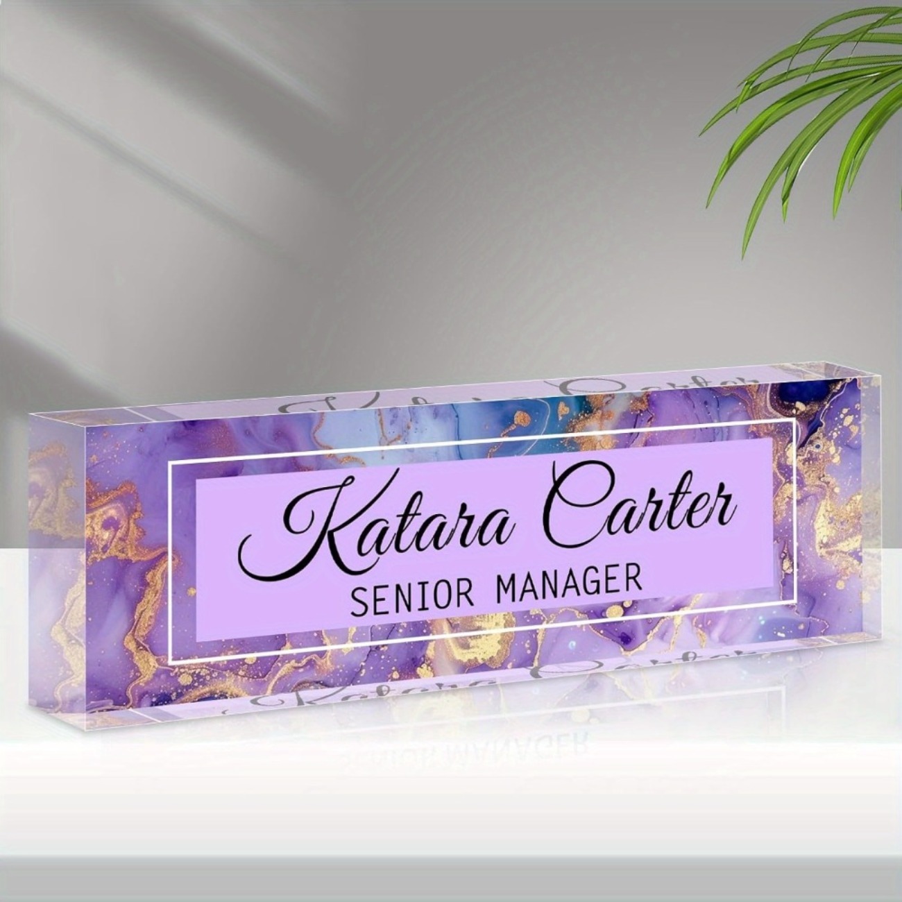 Custom Acrylic Desk Name Plate - Desk Name Plate reseña y precio