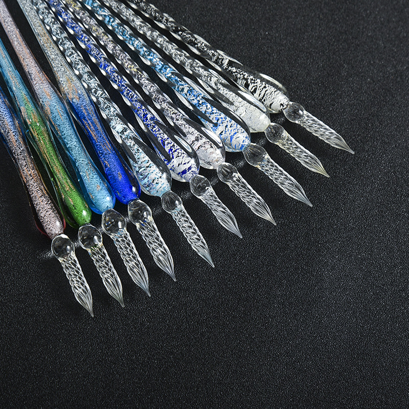 Colored Crystal Glass Dip Pen  - Fountain Pen Ink reseña y precio