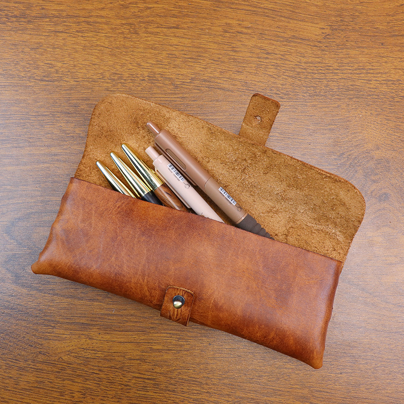 Vintage Vegetable-tanned Leath - Tan Stationery & Office Supply reseña y precio