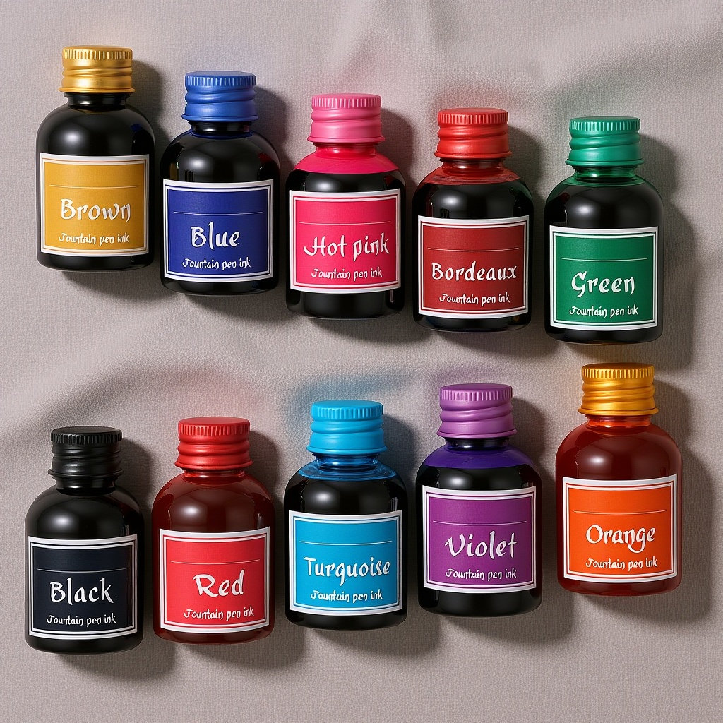 10 Bottles Bottled Ink Calligr - Calligraphy Ink Bottle reseña y precio