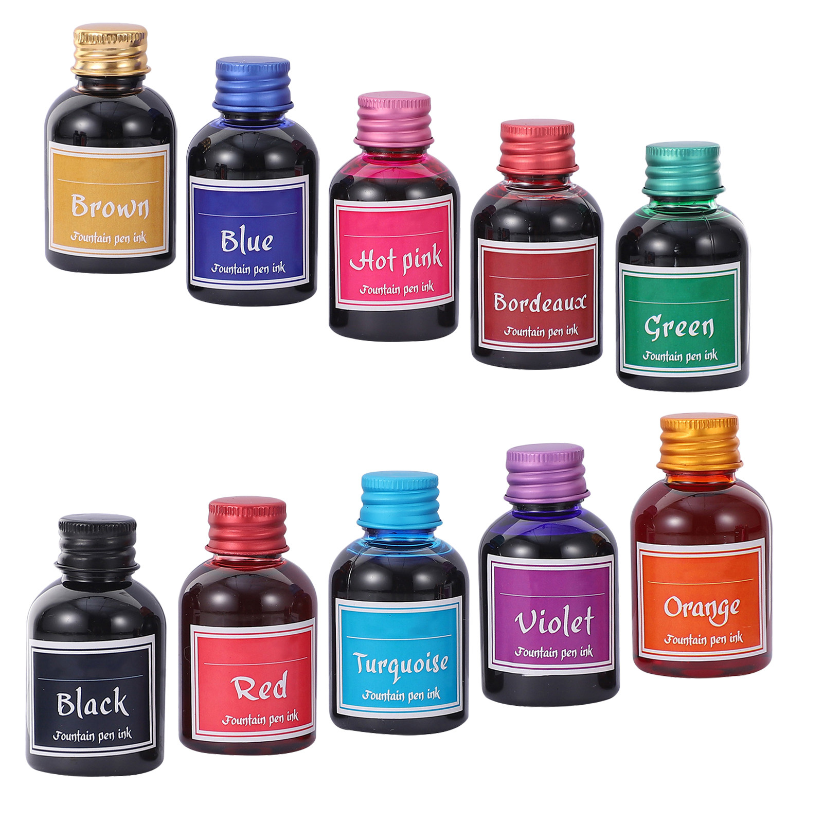 10 Bottles Bottled Ink Calligr - Calligraphy Ink Bottle reseña y precio