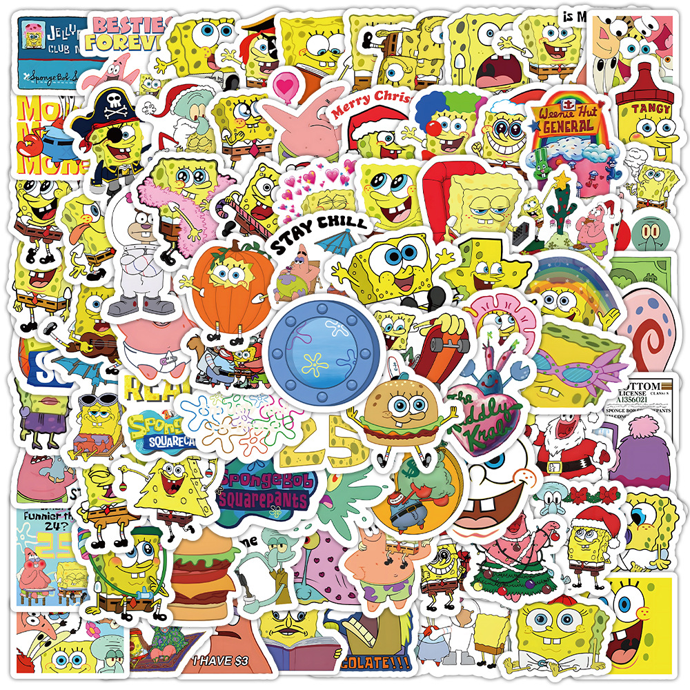 100pcs Kawaii SpongeBob Cartoo - Memo Pad Sticky reseña y precio