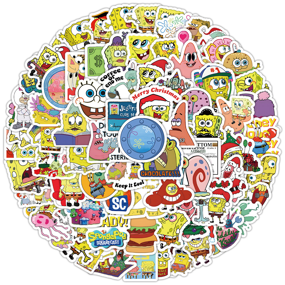 100pcs Kawaii SpongeBob Cartoo - Memo Pad Sticky reseña y precio