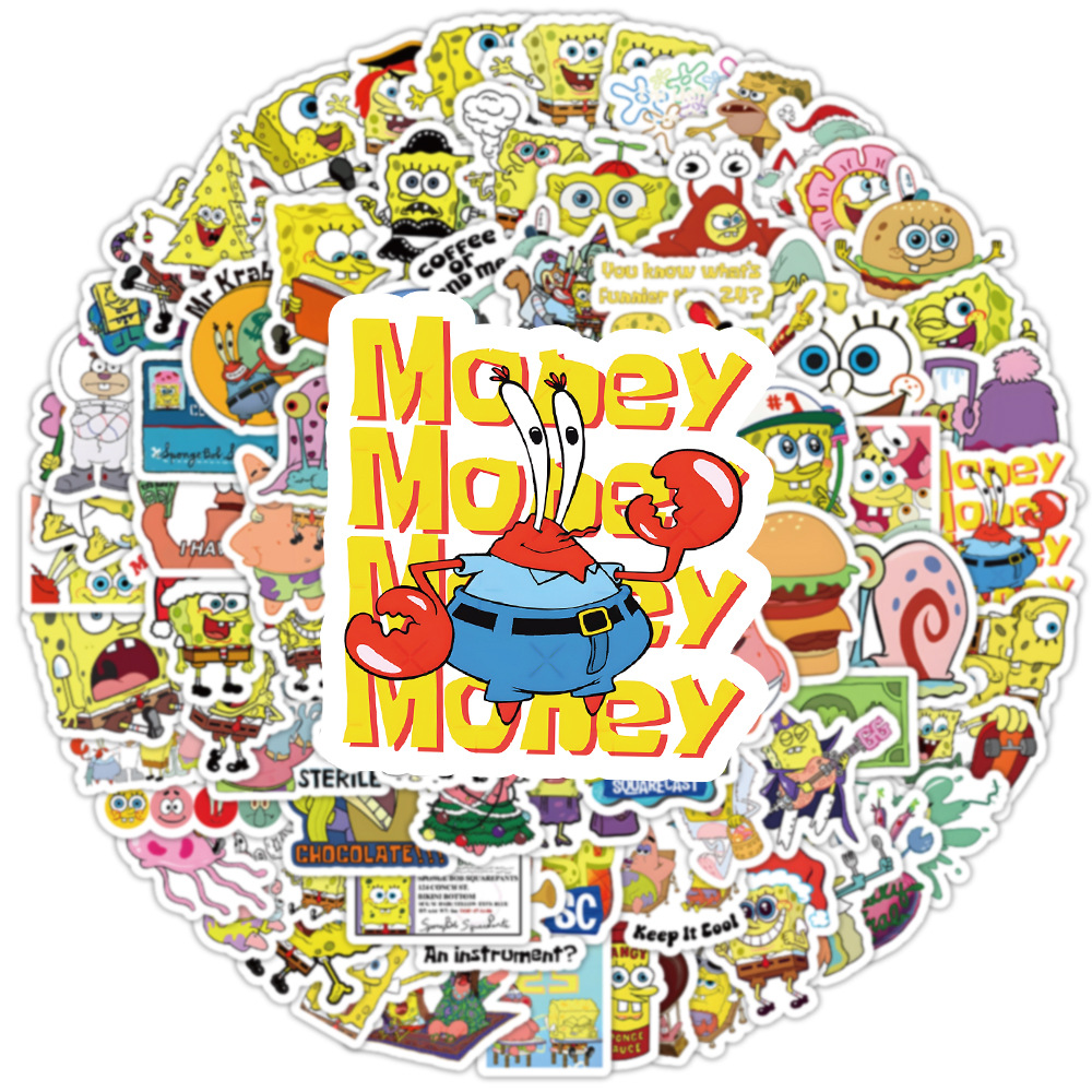 100pcs Kawaii SpongeBob Cartoo - Memo Pad Sticky reseña y precio