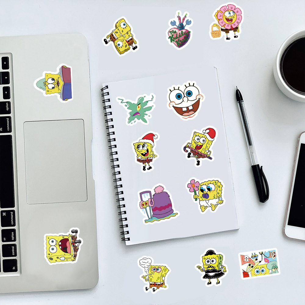 100pcs Kawaii SpongeBob Cartoo - Memo Pad Sticky reseña y precio