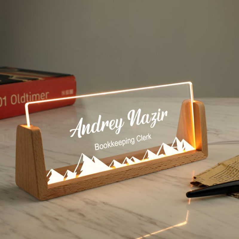 Customizable Personalized Ligh - Desk Name Plate reseña y precio