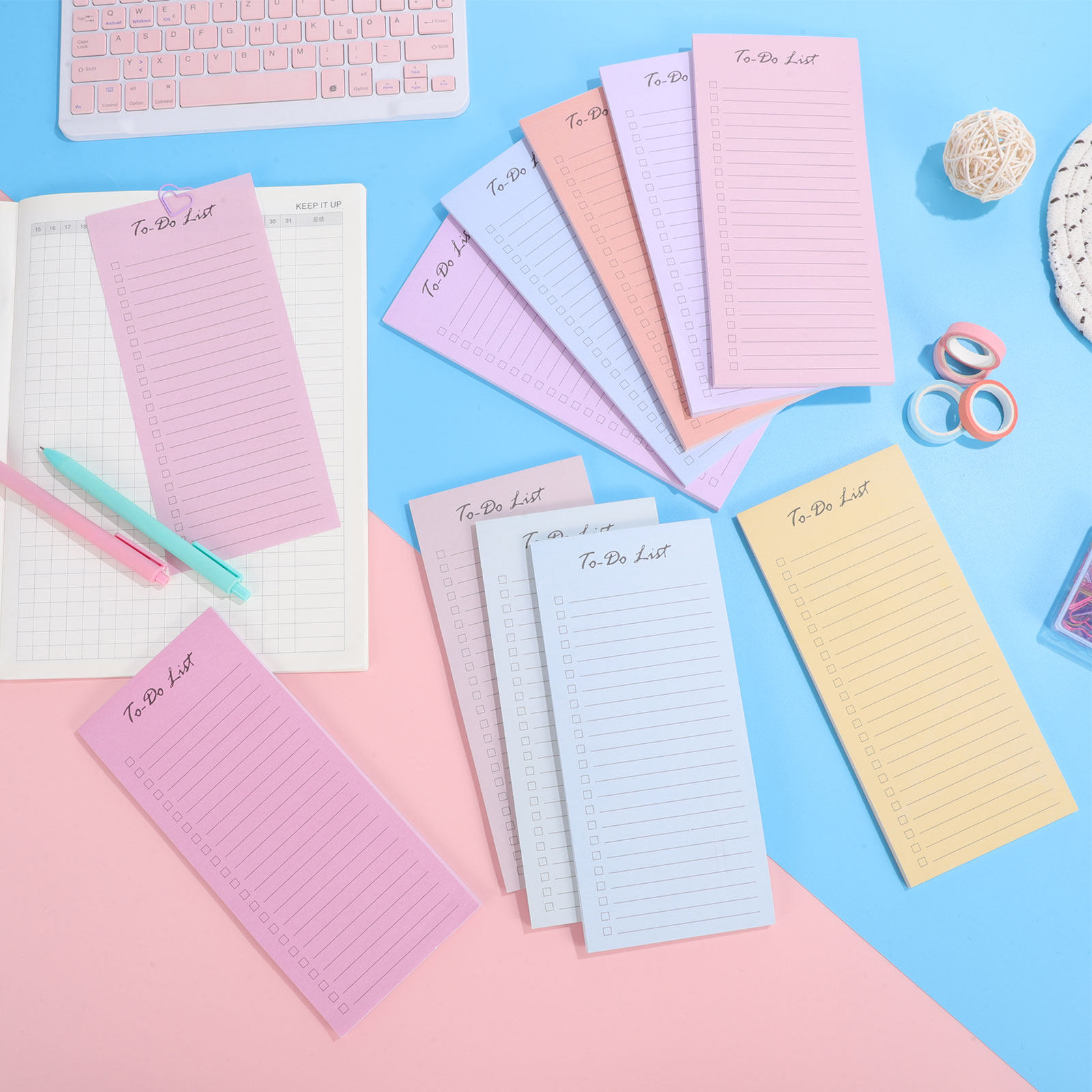 10 Pads Sticky to Do List Note - Office Stationery Supply List reseña y precio