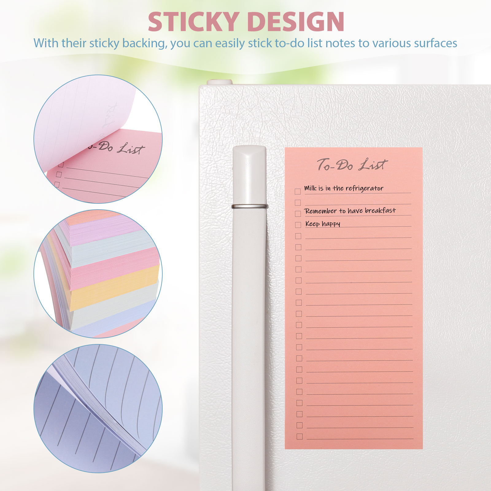 10 Pads Sticky to Do List Note - Office Stationery Supply List reseña y precio