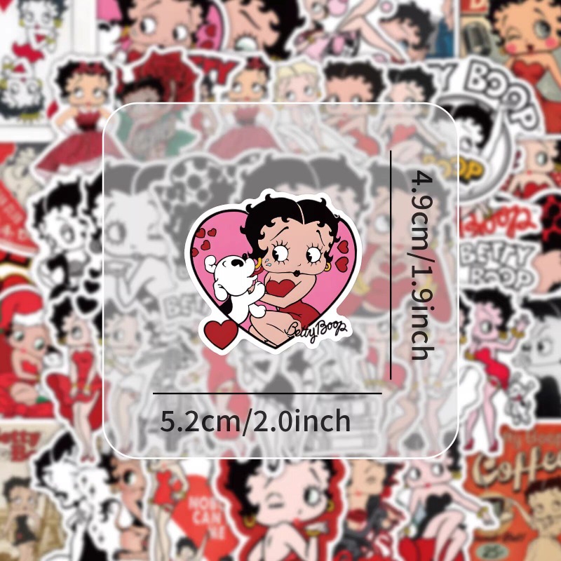New 50PCS Betty Boop Sticker A - Memo Pad Sticky reseña y precio