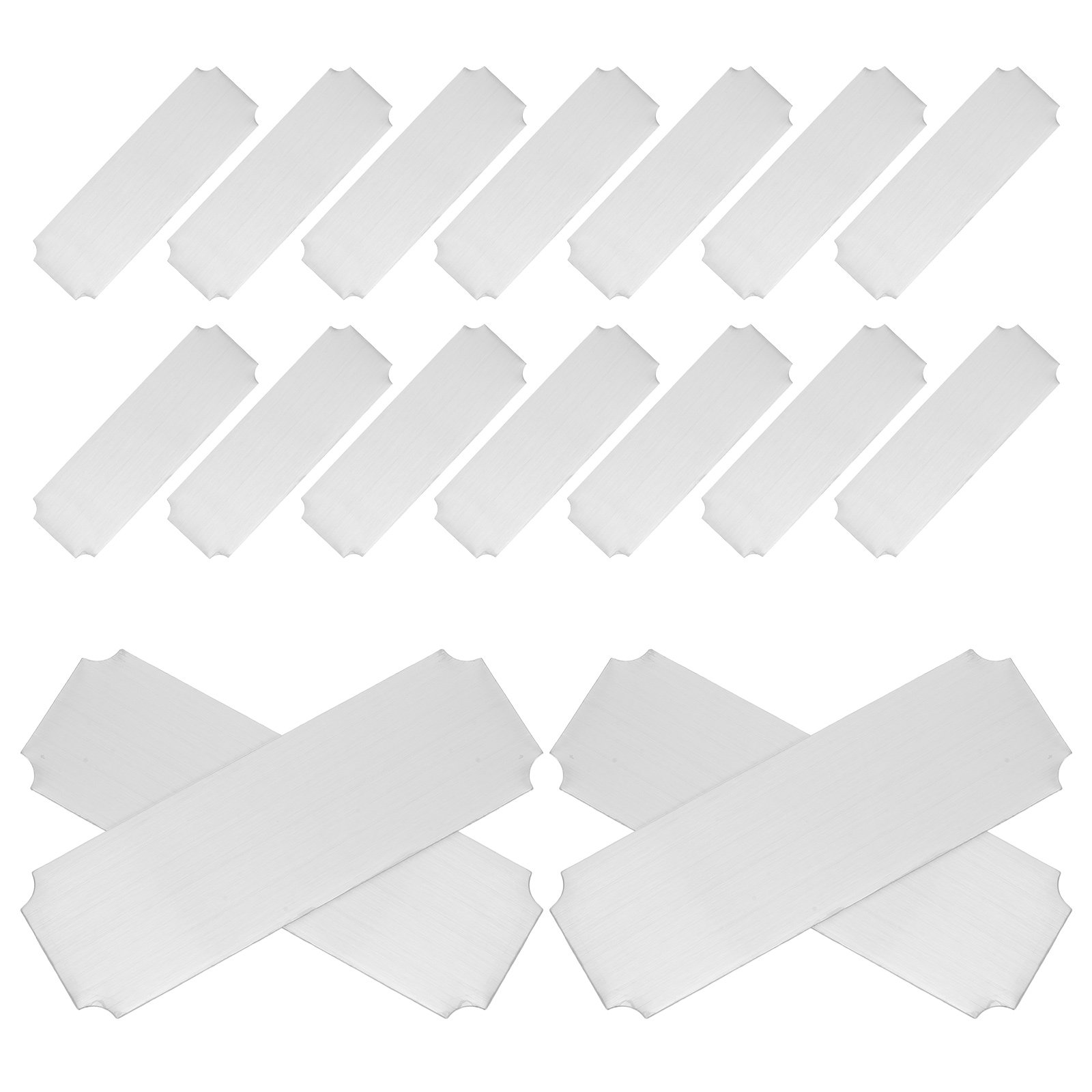 20Pcs Rectangle Stainless Stee - Desk Name Plate reseña y precio