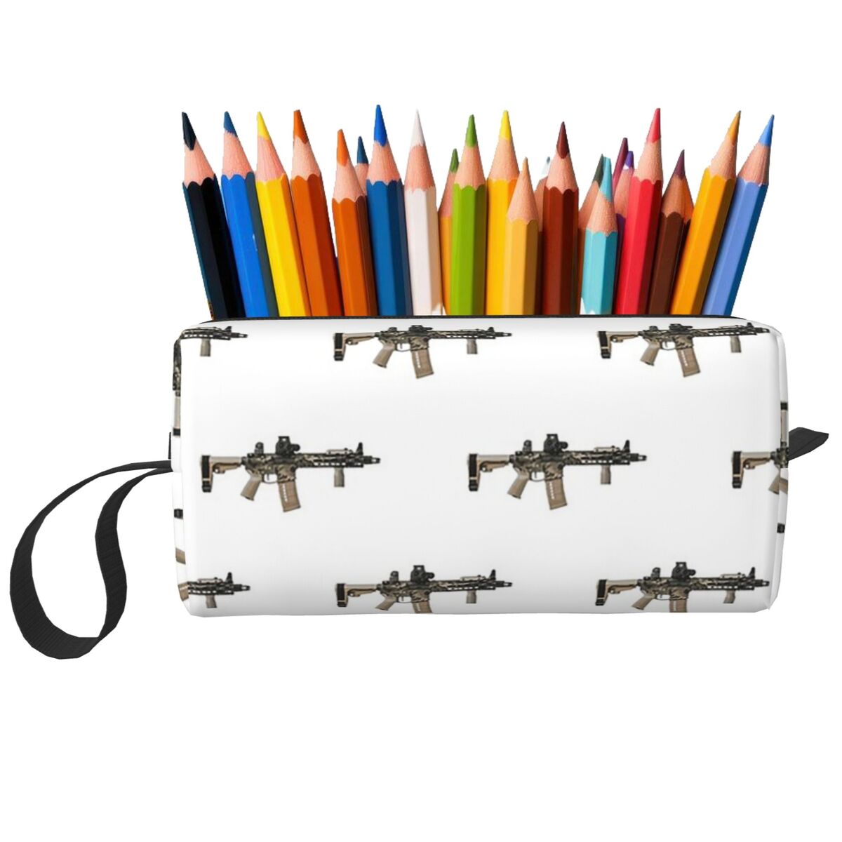 AR-15 Tan Camo Gun White Penci - Tan Stationery & Office Supply reseña y precio