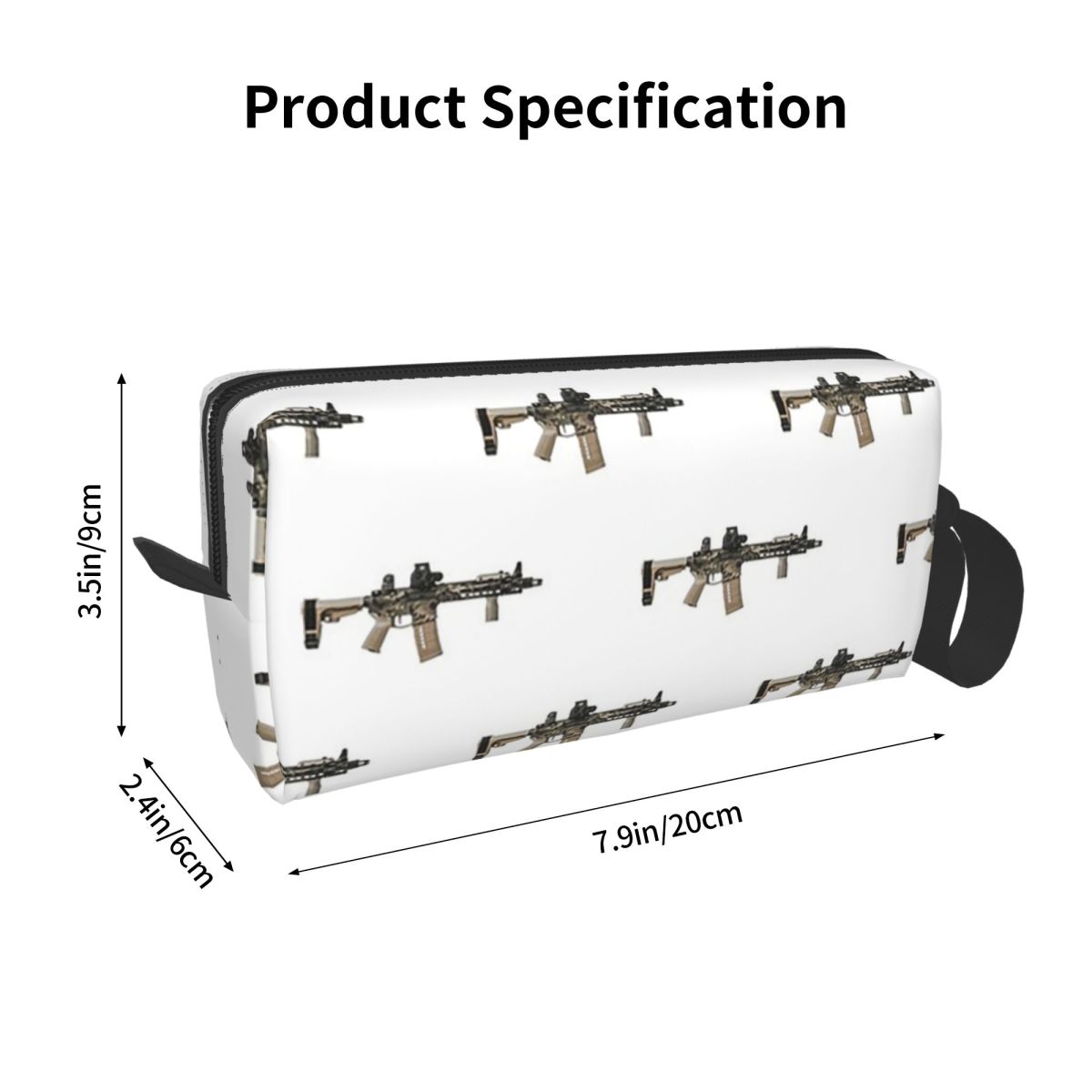 AR-15 Tan Camo Gun White Penci - Tan Stationery & Office Supply reseña y precio