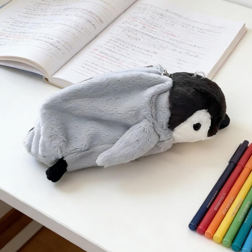 Cute Penguin Pencil Pouch Larg - Stationery Supply reseña y precio