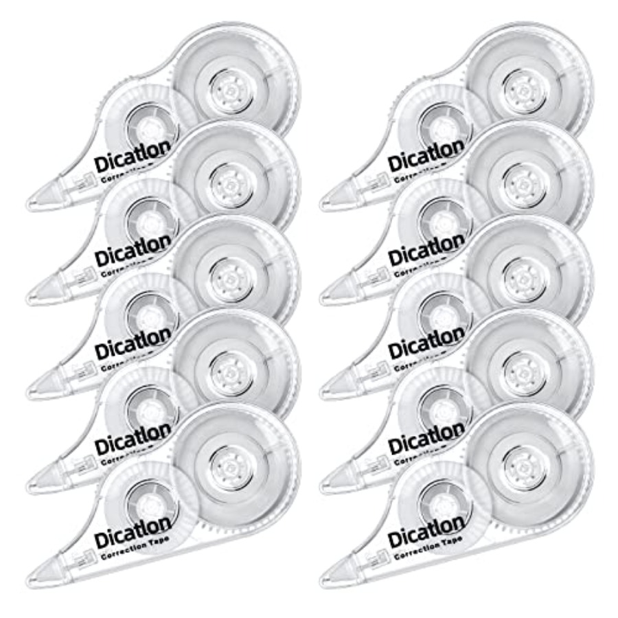 White Correction Tape 10 Pack, - Correction Tape Roller reseña y precio