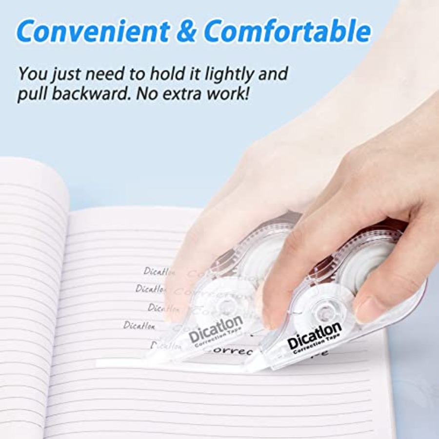 White Correction Tape 10 Pack, - Correction Tape Roller reseña y precio