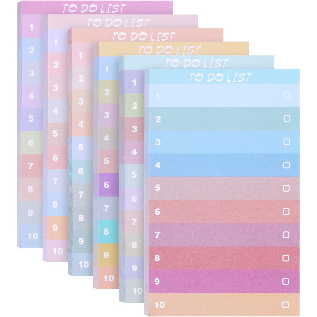 50 Pages Colorful Gradient Sti - Office Stationery Supply List reseña y precio
