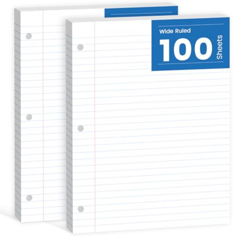 Loose Leaf Paper 8.5 x 11, Loo - Paper Punch 3 Hole reseña y precio